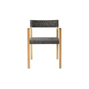 Silla Exterior CORA, Teca Reciclada / Cuerda Negra - Dareels