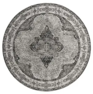 Alfombra VENUS Ø240 cm, Gris Antiguo - Nordal