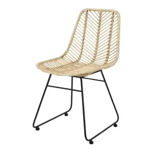 Silla RAMONEDA, Metal / Ratán Natural - Vackart