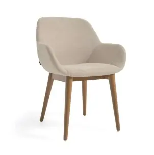 Silla KONNA beige/patas fresno - Kave Home