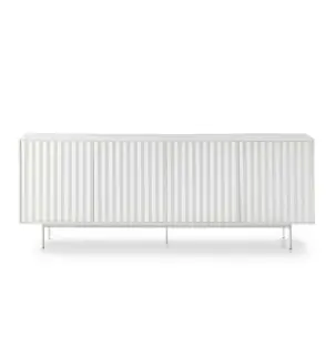 Aparador SIERRA 211x47 cm, DM / Metal Blanco - Teulat