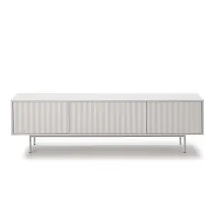 Mueble TV SIERRA 180 cm, DM / Metal Blanco - Teulat