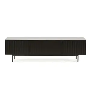 Mueble TV SIERRA 180 cm, DM / Metal Negro - Teulat