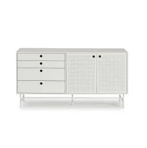 Aparador PUNTO 150x47 cm, Blanco - Teulat