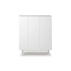Aparador con Botellero ARISTA Alto 120 cm, Blanco - Teulat