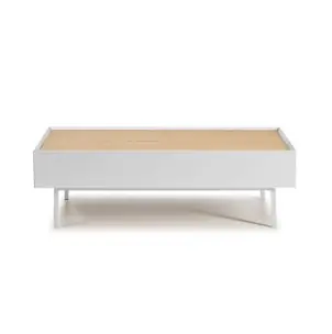 Mesa de Centro ARISTA 110x60 cm, Blanco / Roble - Teulat