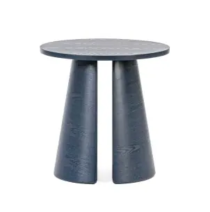 Mesa Auxiliar CEP Ø50 cm, DM / Fresno Azul - Teulat