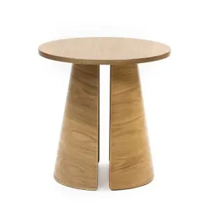Mesa Auxiliar CEP Ø50 cm, DM / Roble Natural - Teulat