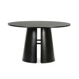 Mesa CEP Ø137 cm de Comedor, DM / Fresno Negro - Teulat