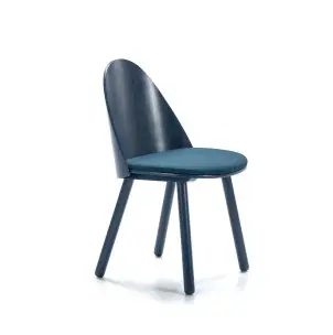 Silla UMA, Madera / Textil Azul Marino - Teulat