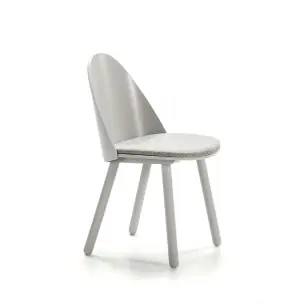 Silla UMA, Madera / Textil Gris Claro - Teulat