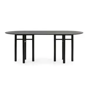 Mesa JUNCO 200x100 cm, DM / Fresno Negro - Teulat