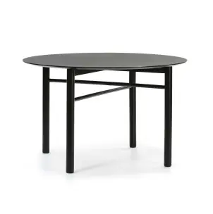 Mesa JUNCO Ø120 cm, DM / Fresno Negro - Teulat