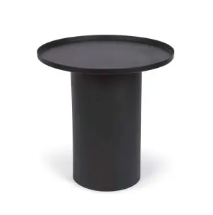 Mesa auxiliar FLEKSA Ø45cm metal negro - Kave Home