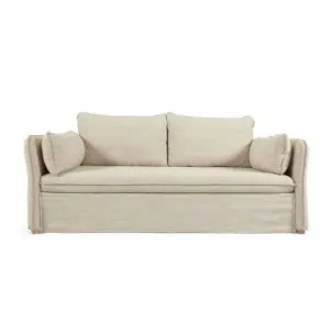 Sofá cama TANIT blanco/patas haya 210 cm - Kave Home