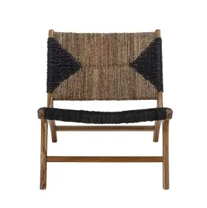 Sillón GRANT, Teca Natural / Negro - Bloomingville