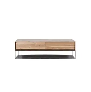 Mueble TV ONETWO 140, Teca Reciclada / Hierro - Dareels
