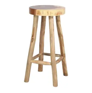 Taburete Alto DRIFT 72 cm, Madera Natural - Vackart