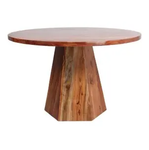 Mesa SASKIA Ø110 cm, Mango / Acacia Natural - Vackart
