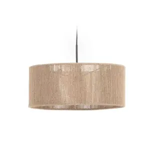Pantalla lámpara de techo Crista de yute natural Ø 47 cm - Kave Home
