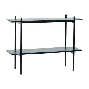 Estantería NORM 2 Estantes, Madera Negra - Hübsch
