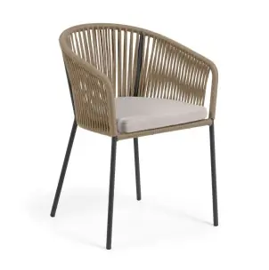Silla YANET cuerda beige - Kave Home