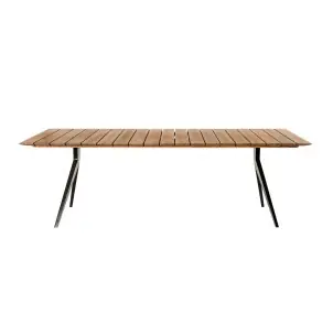 Mesa Exterior MAJESTI 240x100 de Comedor, Teca Reciclada - Dareels