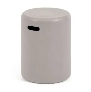 Reposapiés de exterior Taimi Ø 35 cm cemento - Kave Home