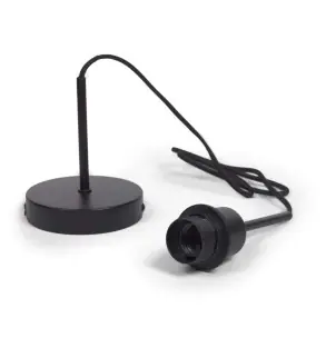 Montura para lámpara de techo Fulvia de metal con acabado negro - Vackart