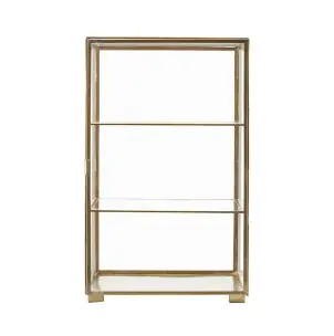 Vitrina GLASS 35x35x56,5 cm, Latón - House Doctor