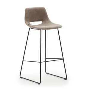 Taburete Zahara 76 cm marrón/negro - Kave Home