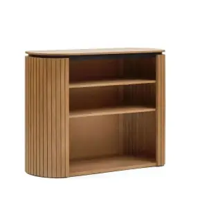 Estantería LICIA 120 x 90 cm mango/metal negro - Kave Home