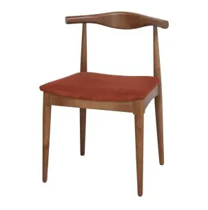 Silla RANGER, Madera Maciza / Textil Teja - Vackart