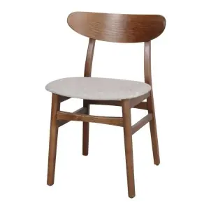 Silla BURIAL, Madera Maciza / Textil Arena - Vackart