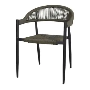 Silla Exterior PIAMONTE, Metal / Cuerda Sintética / Verde Oliva - Vackart