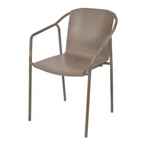 Silla Exterior MINNEAPOLIS, Metal / Plástico Topo - Vackart