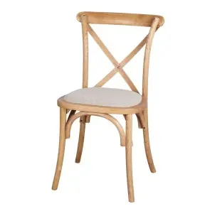 Silla LOTUS, Madera Natural / Textil - Vackart