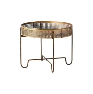Mesa Auxiliar THOMAS M, Latón Antiguo - Affari