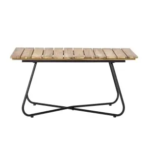 Mesa Auxiliar HAMPTON, Metal Negro / Madera Natural - Bloomingville