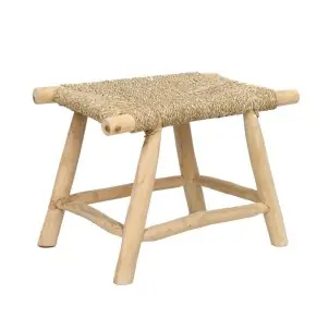 Taburete Porto Seagrass Natural 45cm M - Bazar Bizar