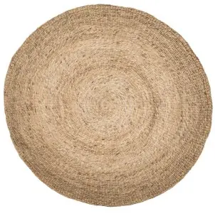 Alfombra Water Hyacinth Natural Ø200cm - Bazar Bizar
