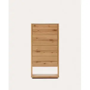 Cómoda Alguema 60x120cm 4 cajones chapa de roble natural - Kave Home