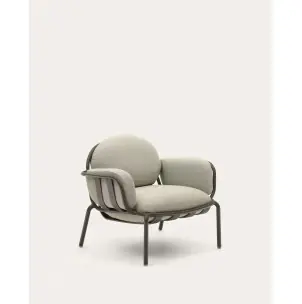 Butaca de exterior Joncols de aluminio verde - Kave Home