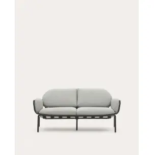 Sofá 2 plazas de exterior Joncols de aluminio gris 165 cm - Kave Home