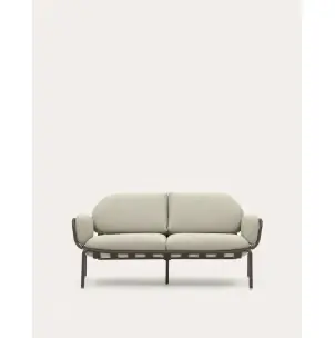 Sofá 2 plazas de exterior Joncols de aluminio verde 165 cm - Kave Home