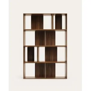 Set Litto de 6 estanterías modulares de chapa de nogal 101 x 152 cm - Kave Home