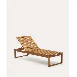 Tumbona de exterior Sulamita de madera maciza de acacia - Kave Home