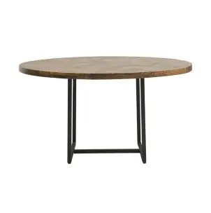 Mesa KANT Ø160 cm de Comedor, Madera Natural / Metal - House Doctor
