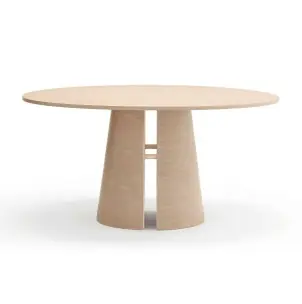 Mesa CEP Ø157 cm de Comedor, DM / Fresno Natural Claro - Teulat