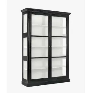 Vitrina CLASSIC 212x142 cm, Madera Negra - Nordal